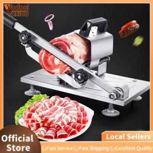 【Vakind】Beef Mutton Rolls Cutter Stainless Steel Meat Fruit Vegetable Slicer Adjustable Thickness Household Kitchen Cutting Machine Kitchen Accessories