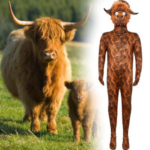 New Zealand Scottish cow cosplay costume Halloween cosplay onesie stage costume holiday gift
