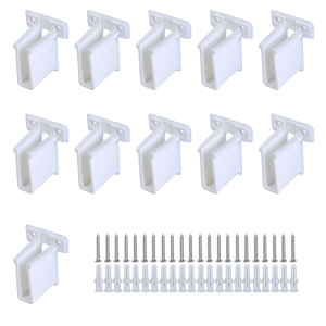 11 Pack Practical Stainless Steel Wire Shelf End Brackets Closet Wall Mount Supports for Secure Storage Solution