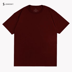 Jemssky - Kaos Polos T-shirt Cotton Combed 30s - Maroon