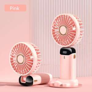 Portable Electric Mini Fan 10000mAh Rechargeable 5-Speed Cooling Fan Foldable Table fan with Aromatherapy Battery Display Handheld Fan (Can Hang Neck)