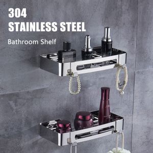 304 Stainless Steel Mirror Square Basket Multipurpose Save Storage Space Large Capacity Quick Drain