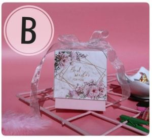 กล่องของขวัญ ***Series 6*** (10 ใบ) ขนาด7 กว้าง 7 สูง 8cm กล่องของขวัญ กล่องของชำร่วย แบบถุงผูกโบว์