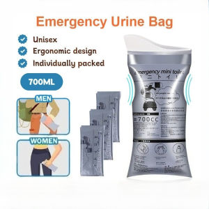 700ML Emergency Urine Bag Portable Disposable Car Urine Bag Mini Toilet Pee Bag Vomit Bags for Kids And Adults Travel