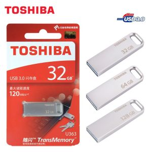 ♥【Readystock】 + FREE Shipping+ COD ♥ TOSHIBA USB Flash Drive USB2.0 16GB usb stick 32GB Metal Waterproof Pen Drive Storage