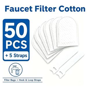 Universal Faucet Filter/Kitchen Cotton Thickened Faucet Filter/Tap Water Filter Cartridge Anti-Splash Sediment Rust With T-Strap Tap.
