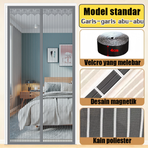 Tirai Pintu Magnet Anti Nyamuk Dapat digunakan selama 99 tahun Instalasi sederhana Tirai Magnet Gorden pintu anti nyamuk Anti gores dan tahan aus Mencegah nyamuk Tirai Magnet Anti Nyamuk Gorden pintu anti nyamuk magnet