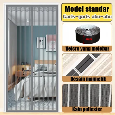 Tirai Pintu Magnet Anti Nyamuk Dapat digunakan selama 99 tahun Instalasi sederhana Tirai Magnet Gorden pintu anti nyamuk Anti gores dan tahan aus Mencegah nyamuk Tirai Magnet Anti Nyamuk Gorden pintu anti nyamuk magnet