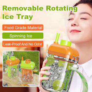 💕Take the Ice Pot with You When You Go Out💕Removable Rotating Ice Tray for Home Use Two-in-One Press Ice Tray Zero Touch Ice Creative Ice Making