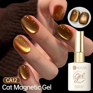 UR đường 15ml tinh thể vàng mắt mèo S sơn móng tay dạng gel Gel LED UV véc ni Gel mắt mèo tinh thể màu đen