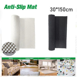 【Crystal_】แผ่นกันลื่นอเนกประสงค์ PVC  เหมาะสำหรับใช้บนโต๊ะอาหาร ลิ้นชัก ห้องครัว ขนาด 30X150 ซม