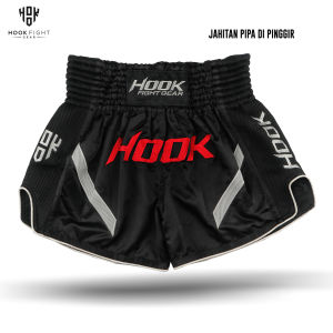 CELANA MUAY THAI HOOK FIGHT GEAR MUAY THAI SHORTS CELANA MUAYTHAI HOOK IMPACT