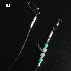 Night Glow Fishing Leaders Fishing Leader Line 360 Degree Rotating Fishing Front Guide Line for Connect Lures Hooks