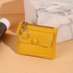 Women Small Coin Purse Bag Wallet Change Purses Zipper Money Bags Children Mini Wallets Leather Key Holder Clutch Pouch Cartera
