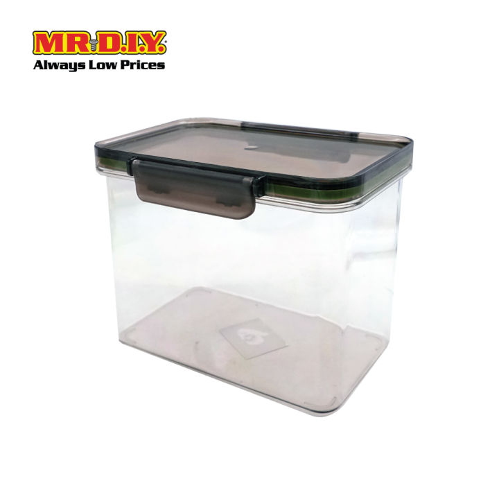 (MR.DIY) Durable Food Container Airtight Silicone Seal Stackable Storage (1.8L)