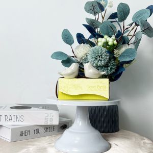 【Local Delivery】  Heart And Round Mr and Mrs Square Lovebirds Salt and Pepper Shaker Wedding Anniversary Souvenir Giveaway Lovely