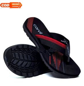 Harga Promo Sandal Jepit Pria Carvil  Motif Terbaru Anti Air [motif random]