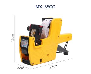 เครื่องติดป้ายราคา ที่ยิงราคาของ ปืนยิงราคา ที่ติดป้ายราคา เครื่องยิงราคา label printer 3 สี แถมฟรี ป้ายราคา 1 ม้วน 7หลัก รุ่น MX-2005 OfficeME