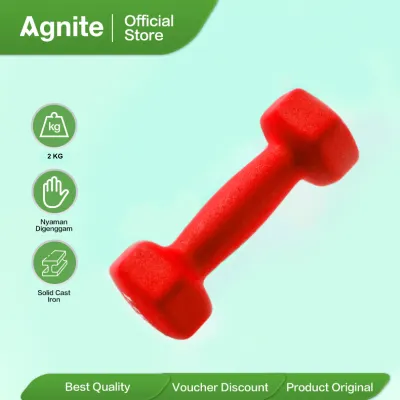 Agnite Barbel / Dumbell 2 kg Vinyl ER083