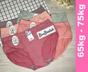 [ BRABRALAH ] (4 HELAI RM 11.9)  Ladies panties lady panties  65kg-75kg  #9337