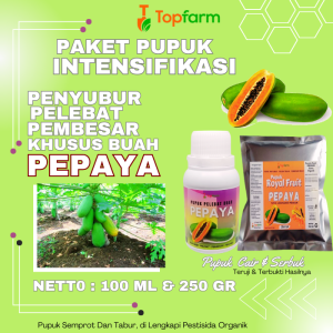 Pupuk Pepaya Berbuah Lebat / Pupuk Pepaya California / Pupuk Buah Pepaya Super Lebat / Pupuk Booster Pepaya California / Pupuk Pepaya