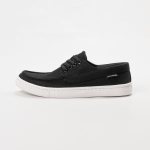 NAZ DRACO - Sepatu Sneakers Kanvas Pria NAZ Kasual Hitam Sol Dijahit Sepatu Kets Pria 100% LOKAL
