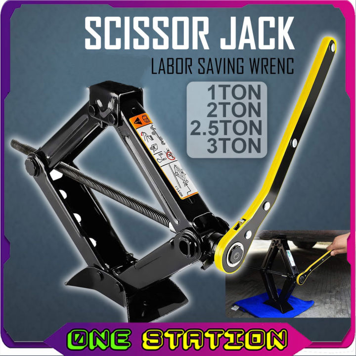 Manual Scissors Jack Car Heavy Duty Car Jack Kereta Jack Tayar Jek