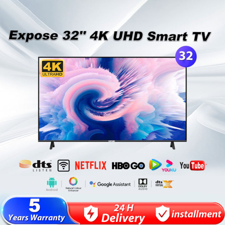 Smart TV 32 Inch 4K WiFi LED EXPOSE Television TV Murah Android TV ...