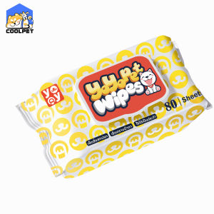 coolpet 🐶 ทิชชู่เปียกสำหรับสัตว์เลี้ยง ผ้าเปียก สูตร Aloe PetWipes เพิ่มความชุ่มชื้น ดูแลขนให้สวย