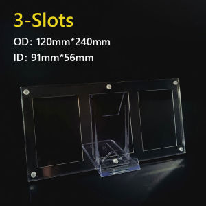 Clear Acrylic Photo Frame Magnetic Picture Photo Holder Display Frame Table Sign Price Tag Label Transparent Acrylic Picture Frame Magnetic Double Sided Photo Frame Idol Photocard Holder Desktop Ornament Cadre Photo