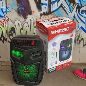 SPEAKER 6.5 INCH MURAH SPEAKER BLUETOOTH BASS KARAOKE PORTABLE KIMISO QS 3608 65 INCH + FREE MICROPHONE KABEL & REMOTE