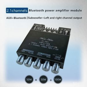 Compact Stereo Amplifier Module TB21 Bluetooth 50 TDA7498E Subwoofer