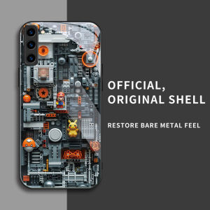 สำหรับ Samsung Galaxy S21 FE และ Samsung S21 FE 5G เคสศัพท์ป้องกันการตกที่มีบล็อกสร้างสรรค์และบุคลิกภาพทันสมัย