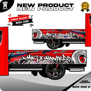 STIKER BAK SAMPING PICK UP DESAIN TERBARU DECAL STIKER BAK SMAPING PICK UP - BKS 006
