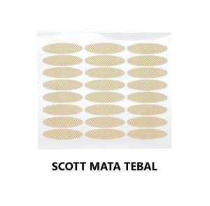 SCOTT MATA Transparan Berpori / Stiker Kelopak Mata Bening Tahan Air / Invisible Eyelid Tape Natural