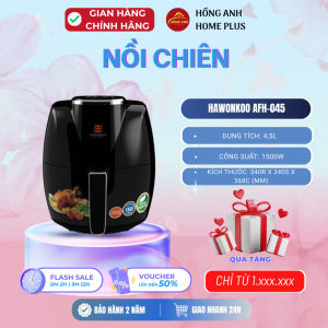 Nồi chiên không dầu Hawonkoo AFH-045 dung tích 45L công suất 1500W 8 chương trình nấu hiện đại