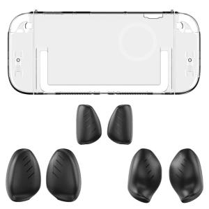 Protector Cover Scratchproof Clear Shell for NS2 Console Skin Sleeve Gamepad Housing with Replaceable Handle Grips