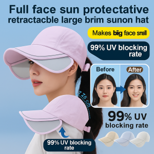 Womens Outdoor Fullface Sun Hat Summer Travel Vacation Beach Cap For Outdoor Fishing Hiking