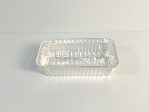 RE190 Aluminum Tray With Lid Loaf Pan Aluminum Foil Pan 550ML 7.48x4.33x1.80 Inches