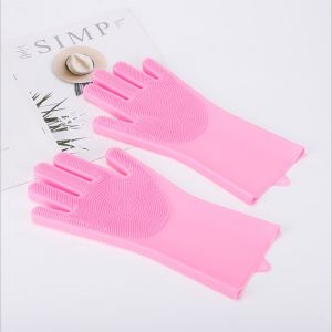 【Free Shipping】Pet Shower Gloves  Anti Scratch Bath Grooming Hair Deshedding Brush Home Cleaning Gloves