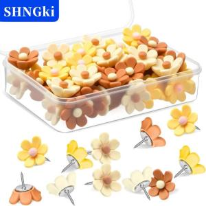 [COD] 🔥🔥🔥SHNGki Hoa đinh ghim nhựa hoa thumbtacks dễ thương trang trí bảng pins cho Diy nghệ thuật dự án ảnh bức tường văn phòng trường học sử dụng 20pcs