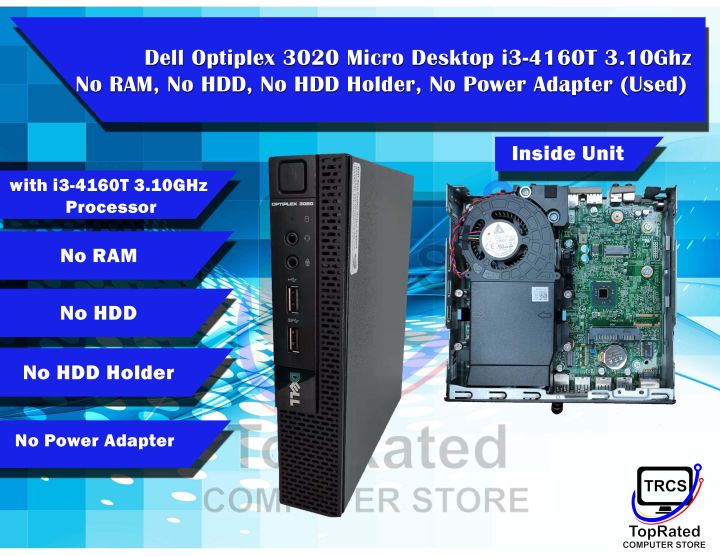 Dell Optiplex 3020 Micro Desktop i3-4160T No RAM, No