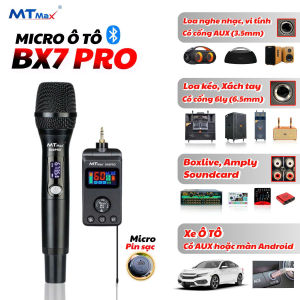 Micro Karaoke MTMAX BX7 Pro: Kết nối không dây hoàn hảo cho loa di động ô tô amply