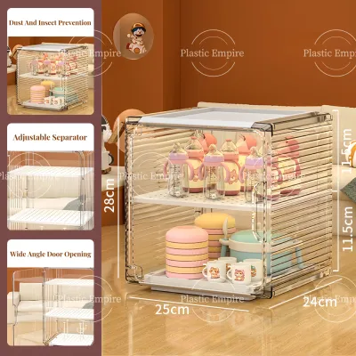 Cozy Home Essential Silicone Baby Bottle & Cutlery Storage Organizer with Anti-Insect Seals