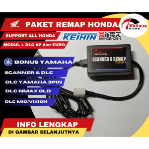 TERMURAH Paket Lengkap Remap Sepeda Motor Honda OBD 1 2 dan Euro 5 Modul Garansi dan Gratis Full Software File utk Remap Siap Flash GRATIS alat scan Yamaha