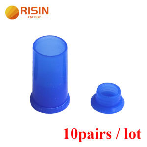 MC4 Dust Cap 10sets IP68 -40℃~+85℃ UL94-V0 Silicone Waterproof Cover Sealing Caps for Solar Panel Connector Solar Inverter Combiner Box