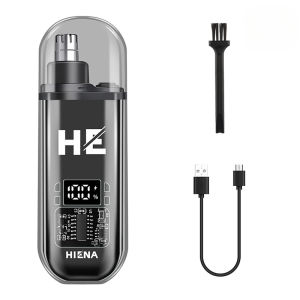 Portable electric nose hair trimmer USB rechargeable ear hair eyebrow trimmer LED display facial hair trimmer
