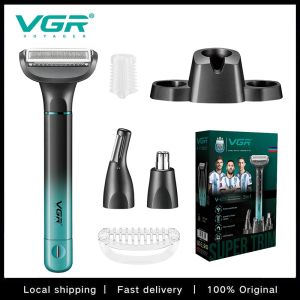 VGR-625 3in1 Electric Shaver Rechargeable Professional Razor Beard Trimmer Nose Hair Clipper Razor