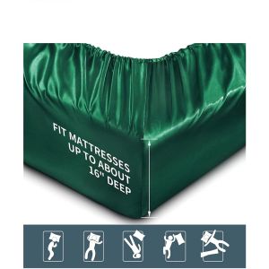 ☘️HOT TREND☘️𝗖𝗛𝗔̆𝗡 𝗚𝗔 𝗣𝗛𝗜 𝗟𝗨̣𝗔 SIÊU MƯỢT MỊN MÀU XANH LÁ ĐỘC LẠ LỤA SLIK LOẠI1 ĐỦ KÍCH THƯỚC CHO MỌI ĐỘ DÀY NỆM MIA SIL