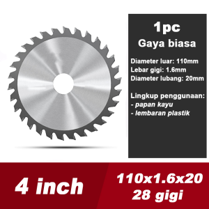 NESO Mata Pisau Potong Gergaji Kayu 4" x 30T mata Saw Blade 100mm Mata Circular Saw Blade 30 Teeth NT31